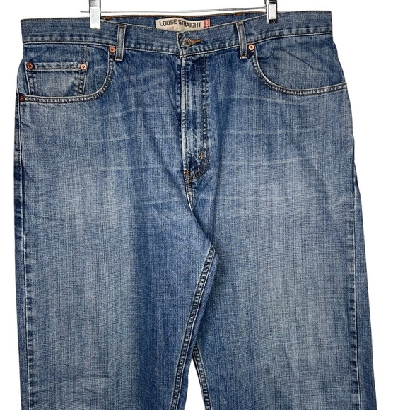 Levi's Men's 569 Loose Straight Fit Jeans Medium Wash Size 39W x 34L Cotton - Picture 3 of 13